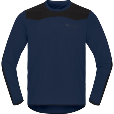 Norrøna Мъжка фланелка с дълъг ръкав за колоездене Norrøna Skibotn Equaliser Tech Long Sleeve Cycling jersey - Indigo Night - размер XL (056-3182-0114)