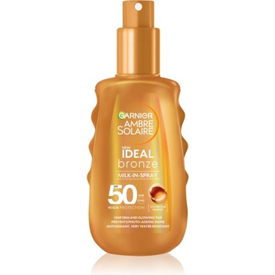 Garnier Ambre Solaire Ideal Bronze мляко за загар в спрей за тяло SPF 50 150ml