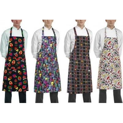 Egochef zástera ku krku s vreckom srdcia