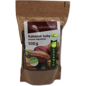 Aspen team Kakaové boby nepražené drcené Raw Organic 500 g