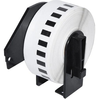 Makki съвместими етикети Brother DK-22214 - White Continuous Length Paper Tape 12mm x 30.48m, Black on White - MK-DK-22214 (MK-DK-22214)
