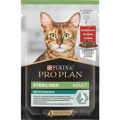 Pro Plan Adult Cat Sterilised Maintenance hovädzie v šťave 85 g