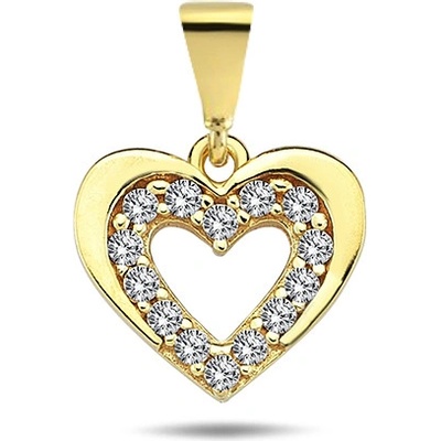 Lillian Vassago Zlatý přívěsek se zirkony LLV98 GP038Y