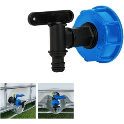 Kinekus Ventil plast s redukciou IBC sada GW S60x6 /GZ 2"x 3/4" plast zavit WW