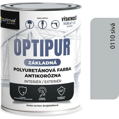 Optipur U2061 Základná polyuretanová farba 0,75 l sivá