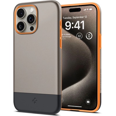 Spigen Style Armor MagSafe Case - хибриден кейс с най-висока степен на защита с MagSafe за iPhone 15 Pro Max (златист)