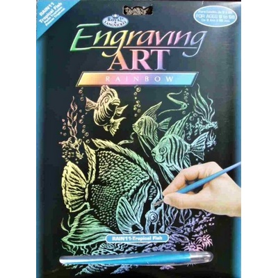 Royal Langnickel škrabací obrázek duhový Ryby