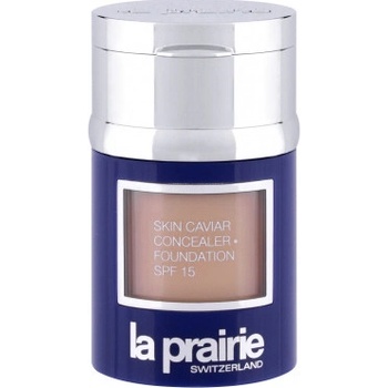 La Prairie Luxusné tekutý make-up s korektorom SPF15 Skin Caviar Concealer Foundation + 2 g Porcelain Blush 30 ml
