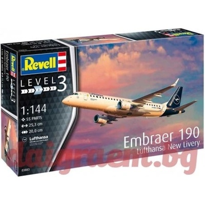 Revell Хоби модел REVELL 03883 - Embraer 190 Lufthansa "New Livery (R03883)