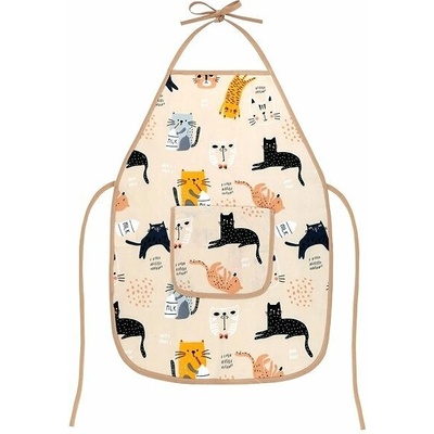 BELLATEX Zástěra dětská Adéla 37 × 47 cm 7850/091 kočičky