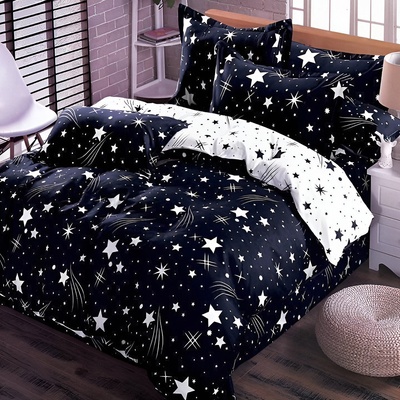 EmonaMall Двулицево спално бельо EmonaMall, 6 части - Модел S12668 (S12668-33333d)