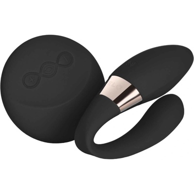 LELO Tiani Duo - силиконов двоен вибратор (черен)