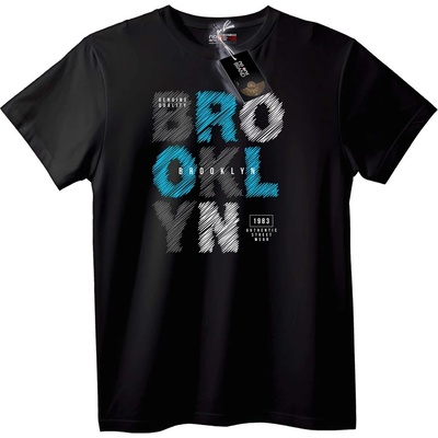 NOONEBRAND Тениска Бруклин Улично - 2XL, Black