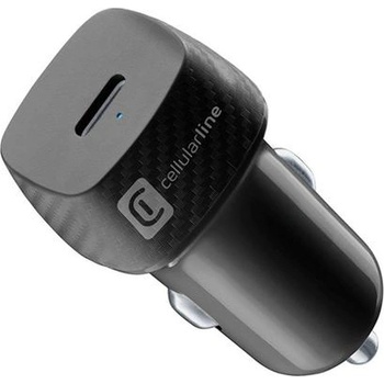Cellularline Зарядно за кола Cellularline - 13455, USB-C, 20W, черно (13455)