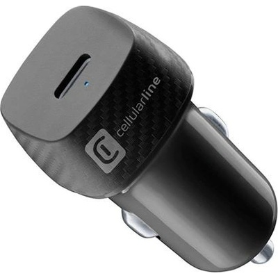 Cellularline Зарядно за кола Cellularline - 13455, USB-C, 20W, черно (13455)