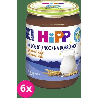 HiPP Bio Kaše na dobrou noc s keksy a jablky 6 x 190 g