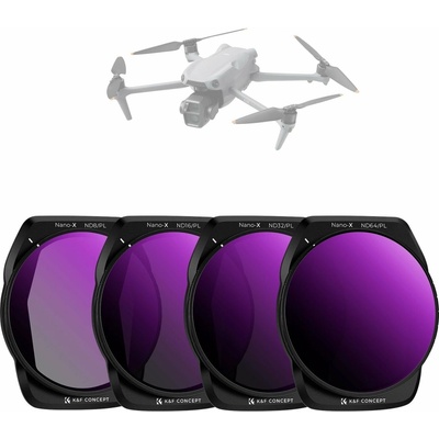Kf sada filtrů šedý polarizační ND PL 4v1 ND8 ND16 ND32 ND64 DJI AIR 3S / SKU.2340