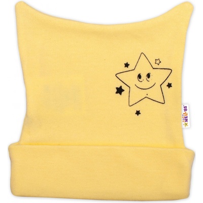 Baby Nellys čiapočka Baby Little Star žltá