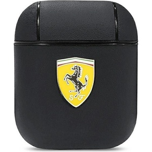 Ferrari Кейс Ferrari FESA2LEBK за AirPods, черен/черен, On Track Leather (3666339046835)