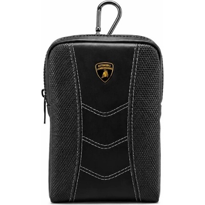 LAMBORGHINI Pánska Príručná Taška LAMBIRGHINI MurcieIago čierna 16x10x3,5cm