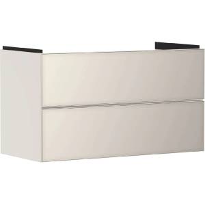Hansgrohe Xevolos E - Шкафче за умивалник 98x58x48 см, 2 чекмеджета, матово бежово/металическо бежово 54182790 (54182790)