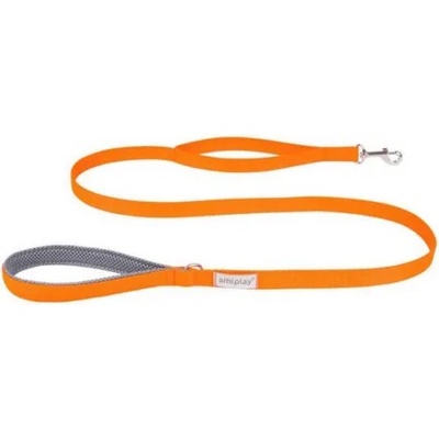 amiplay Lead SAMBA - повод за куче - ОРАНЖЕВ, размер S - 150 х 1, 5 см - Полша - 277571