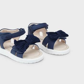 Image 1 of Mayoral Сандали с панделка и велкро-лепенки за бебе момиче в тъмно синьо Майорал