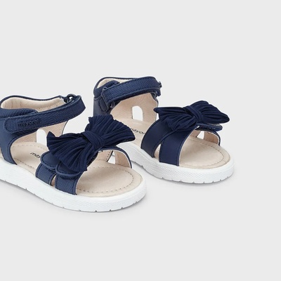Mayoral Сандали с панделка и велкро-лепенки за бебе момиче в тъмно синьо Майорал