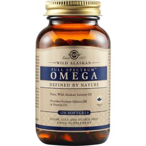 Solgar Full Spectrum Omega, Wild Alaskan, 120 капсули, Solgar