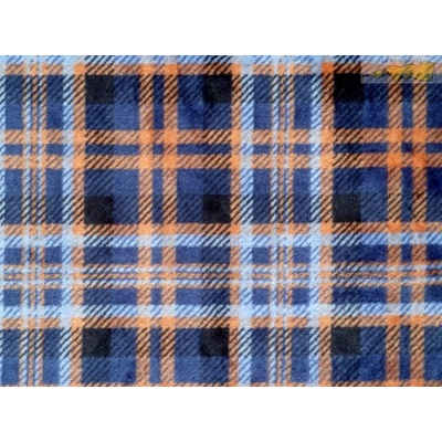 flanel fleece basic kostkovaný vzor