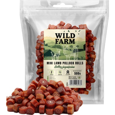 WILD FARM агнешки рулца 500 г лакомство за кучета