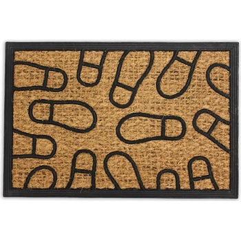 Mojkoberec Kokos + guma stopy Hnedá 40x70 cm