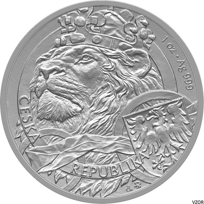 Česká mincovna Stříbrná mince Český lev 2025 stand 1 oz – Sleviste.cz