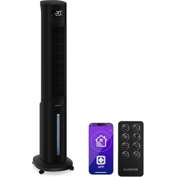 Klarstein Интелигентен охладител за въздух Polar с водно охлаждане | 300 м³/ч | 5 л | 30 м2 | 3 режима | 75 W ()