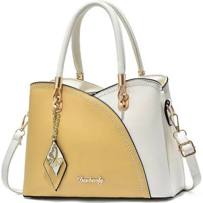 Charon Дамска Чанта Charon Everleigh, Различни цветове, Бяла / Бежова (KD-34-WHITE-BEIGE)