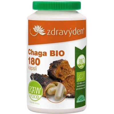 ZdravýDen BIO Chaga Raw 180 tablet
