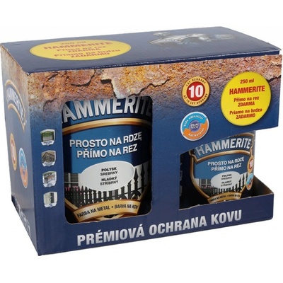 Hammerite Farebný email 700ml + 250ml strieborný