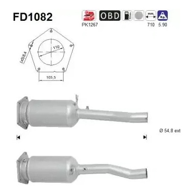 AS Filtr pevných částic ASA FD1082