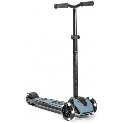 Scoot & Ride Highwaykick 5 LED ocelová