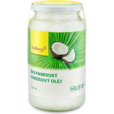 Wolfberry Panenský kokosový olej Bio 1 l – Zboží Dáma