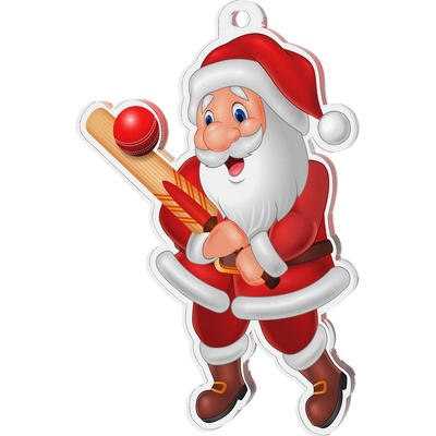 Bauer Decor Akrylátová vánoční ozdoba Santa Claus single cricket
