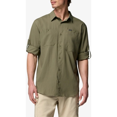 Columbia Silver Ridge Utility II pánská košile dlouhý rukáv stone green 397 zelená