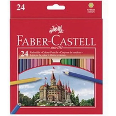 Моливи Замък Фабел Кастел Faber Castell 24 цвята + острилка