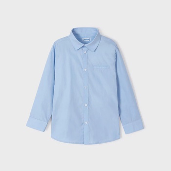 MAYORAL Риза с дълъг ръкав в небесно синьо за момче Майорал