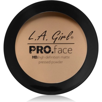 L. A. Girl Cosmetics PRO. Face HD компактна пудра с матиращ ефект цвят Creamy Natural 7 гр