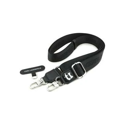 Karl Lagerfeld Universal Crossbody Popruh Choupette Patch Black – Zboží Živě