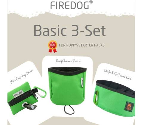Firedog Basic 3-Set nylon zelený