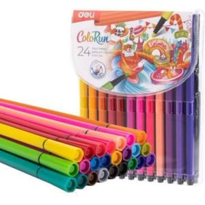  Флумастери 24цв. Deli Colorun PVC EC157-24