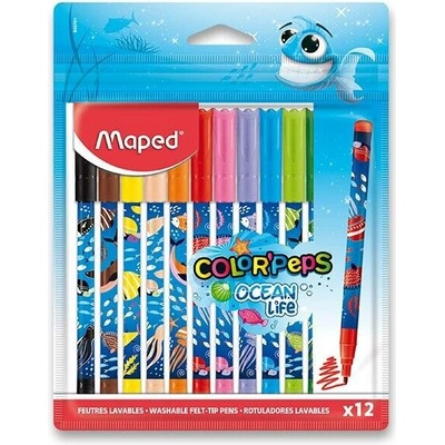 Maped Color'Peps Ocean Life Decorated 12 barev 845701