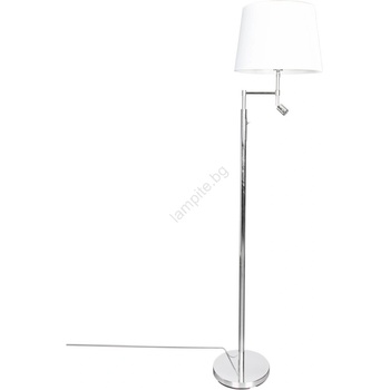 By Rydéns 1988780-5000 LED стояща лампа ORLANDO 1xE27/5W/230V+LED/3W бяла/хром (RS0001)